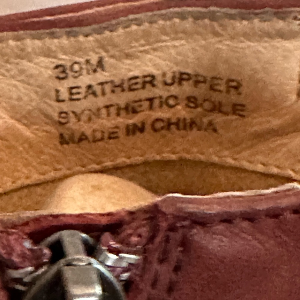 Anthropologie | Biala | distressed | burgundy brown | wedge | 39M/8 | booties - Picture 6 of 16